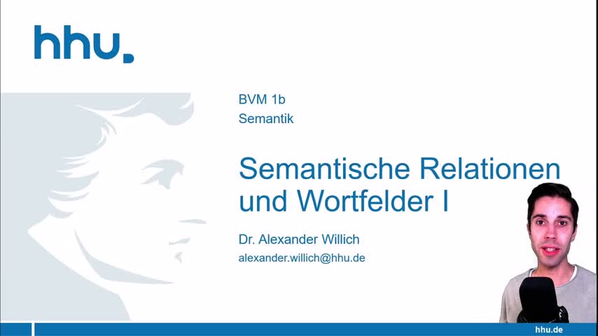 Semantik 05: Semantische Relationen und Wortfelder I
