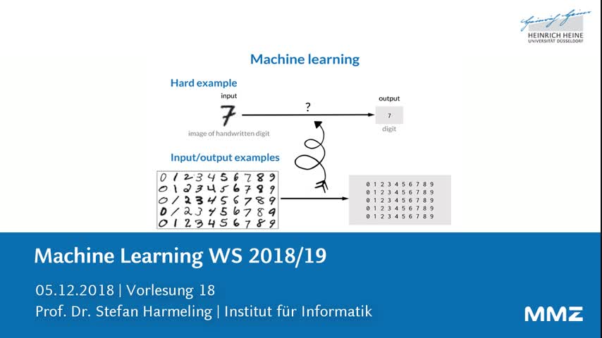 Machine Learning VL18