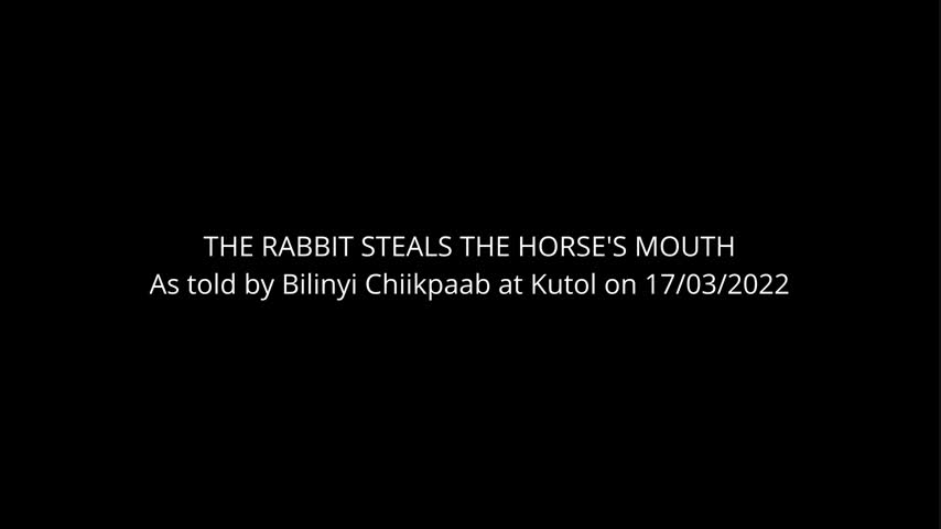 The Rabbit Steals The Horse's Mouth