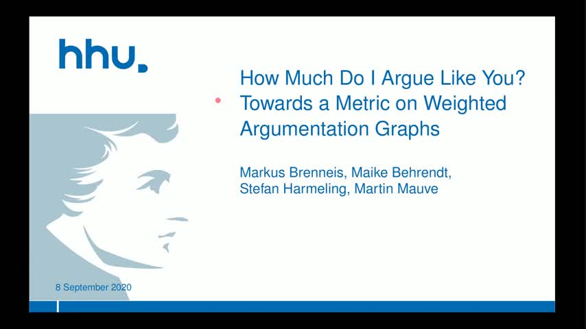 How Much Do I Argue Like You? Towards a Metric on Weighted Argumentation Graphs