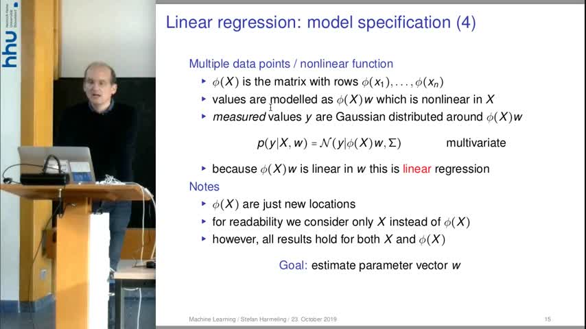 Machine Learning 06 Linear Regression 2019/20