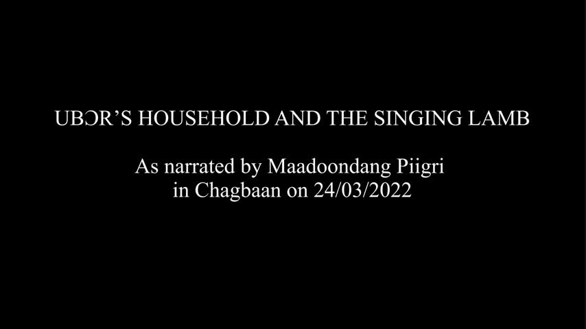 Ubor's Household and the Singing Lamb