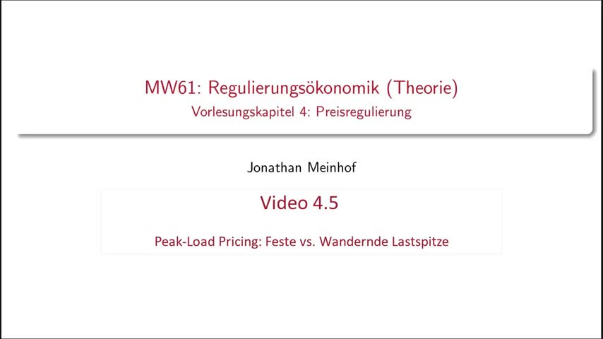 Vorlesung 4.5 - MW61 (Regulierungsökonomik) Kurs 1