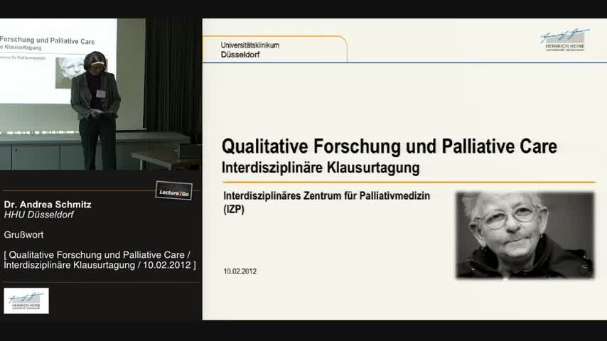 Interdisziplinäre Klausurtagung: Qualitative Forschung und Palliative Care