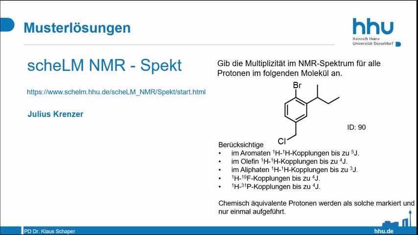 scheLM NMR Beispiel 90