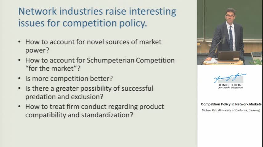Competition Policy in Network Industries