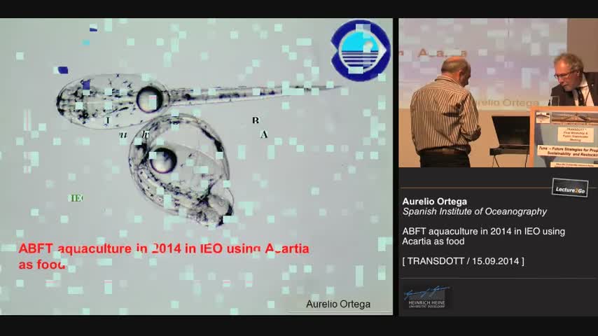 ABFT aquaculture in 2014 in IEO using Acartia as food
