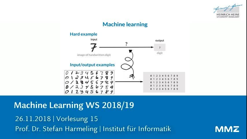 Machine Learning VL 15