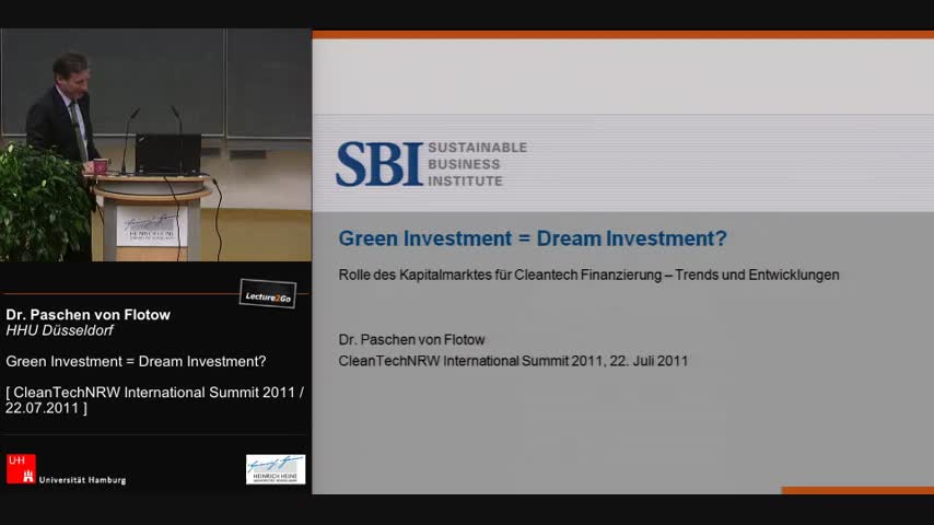 Green Investment = Dream Investment?