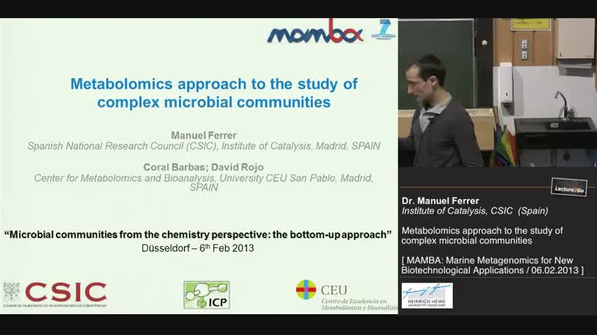 Metabolomics approach to the study of microbial communities