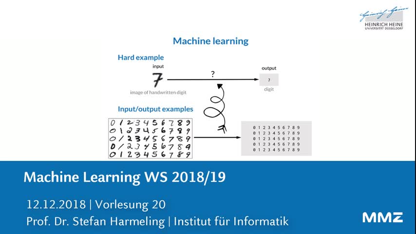 Machine Learning VL 20