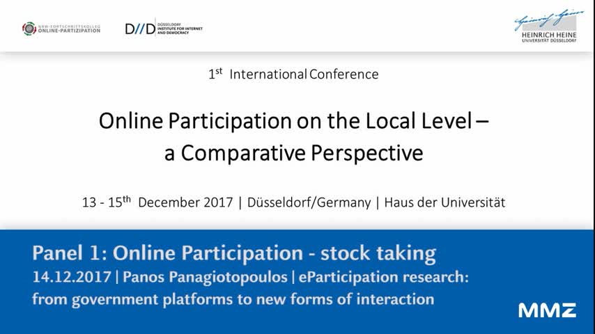 eParticipation research: from government platforms to new forms of interaction 