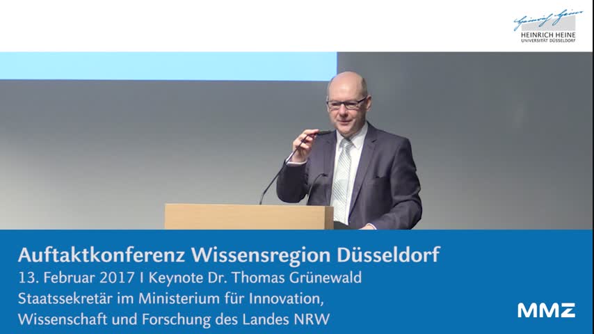Wissensregion Düsseldorf 2017 - Keynote Dr. Grünewald