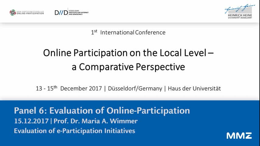 Evaluation of e-Participation Initiatives