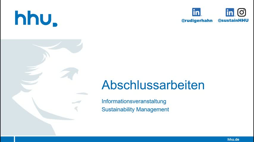 Abschlussarbeiten am Lehrstuhl für Sustainability Management