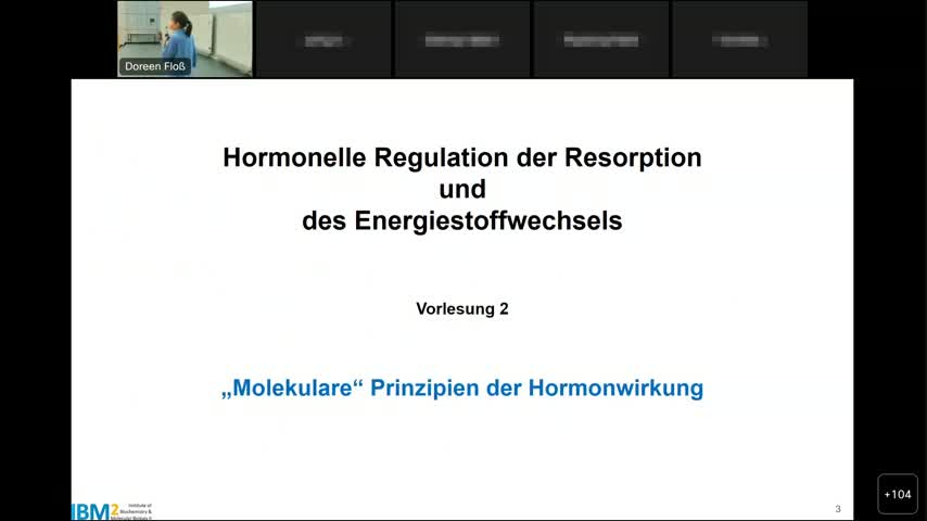 TB5_Biochemie VL 2 Molekulare Prinzipien der Hormonwirkung_08.11.2022_D. Floß