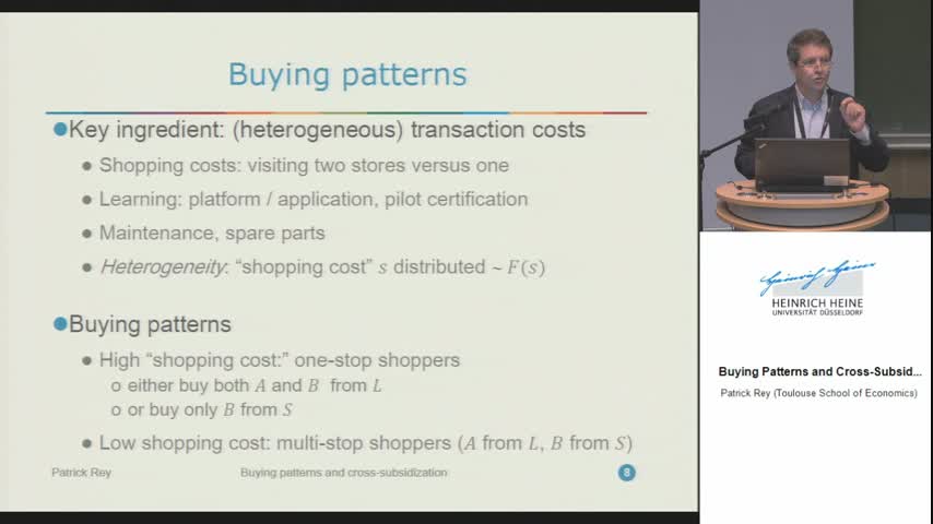 Buying Patterns and Cross-Subsidization