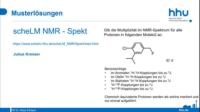 scheLM NMR Beispiel 6