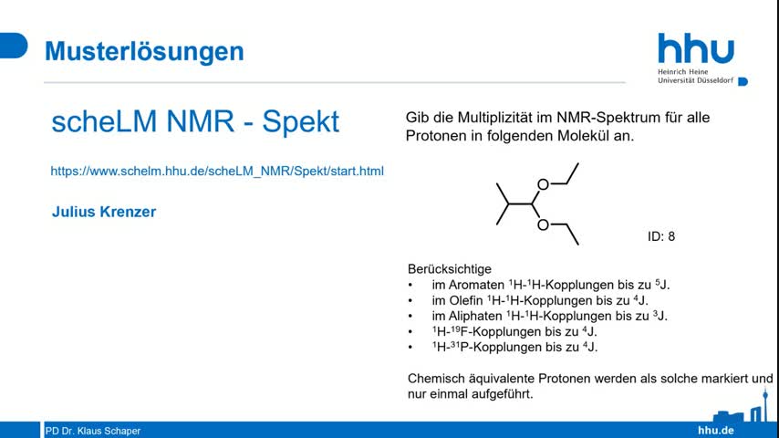 scheLM NMR Beispiel 8