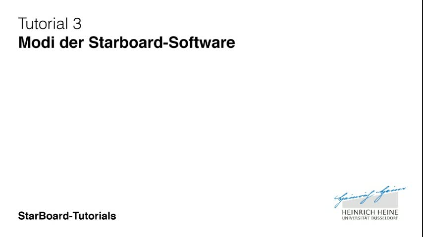 3: Modi der Starboard-Software