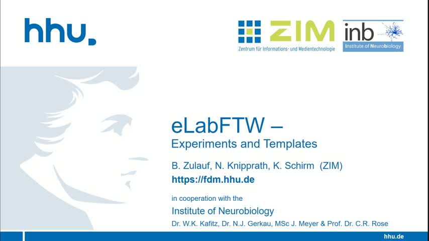 eLabFTW - Experiments & Templates