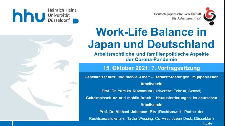 07 Geheimnisschutz und mobile Arbeit - Herausforderungen im deutschen und japanischen Arbeitsrecht