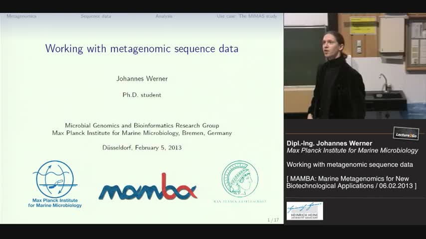 Working with metagenomic sequence data