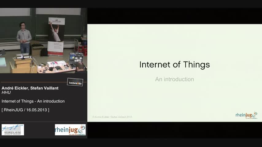 Link zum Vortrag Internet der Dinge - eine Einführung