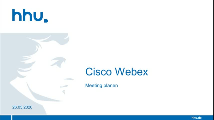 Cisco Webex: Meeting planen