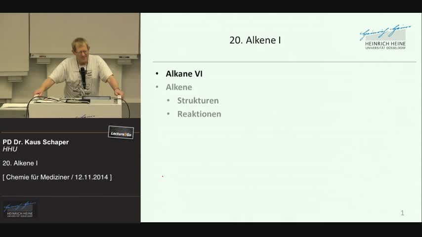 20. Alkane VI / Alkene I