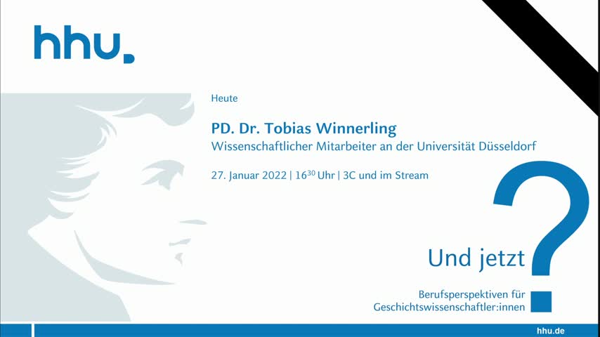 Und jetzt? PD. Dr. Tobias Winnerling