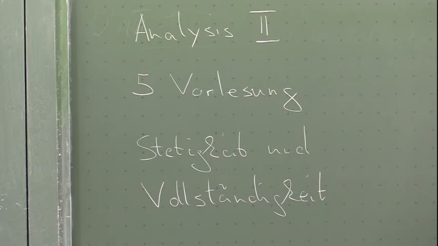 Analysis II 5. Vorlesung