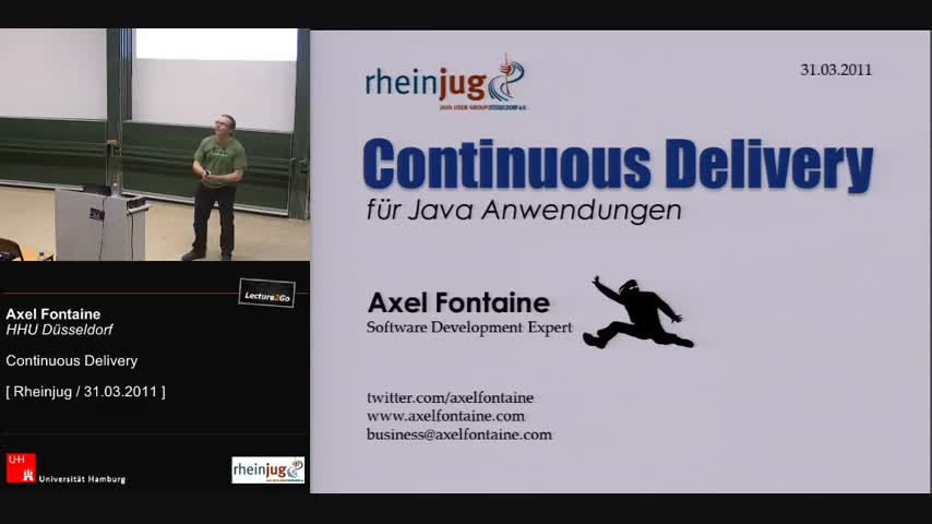 Link zum Vortrag Continuous Delivery für Java Anwendungen