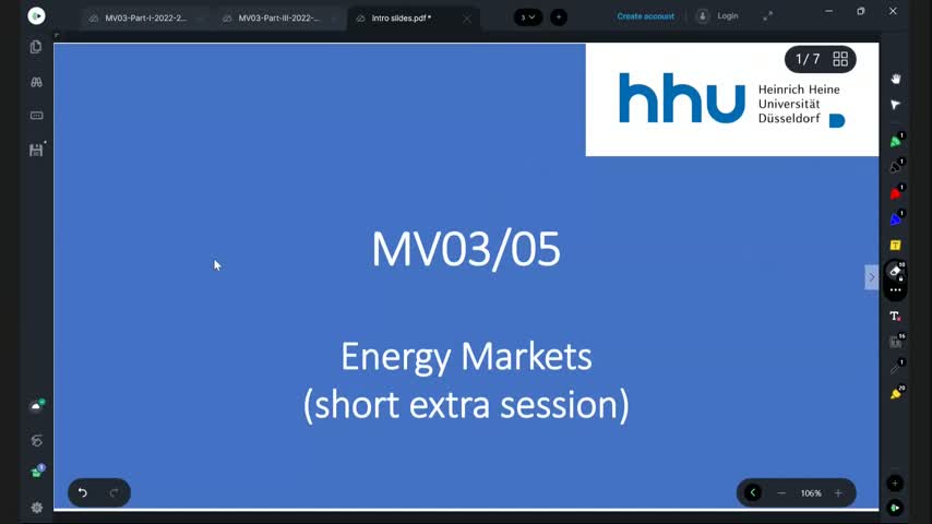 MV03-05 Microeconomics Energy Markets