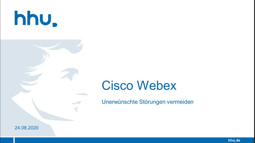 Cisco Webex: Störungen vermeiden