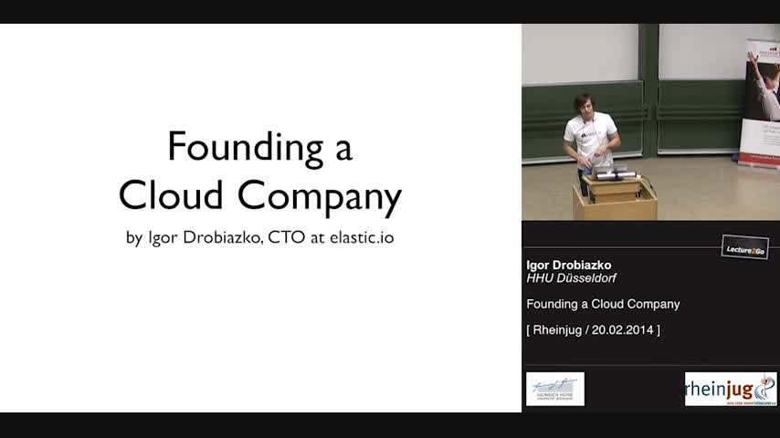 Link zum Vortrag Gründung einer Cloud Company