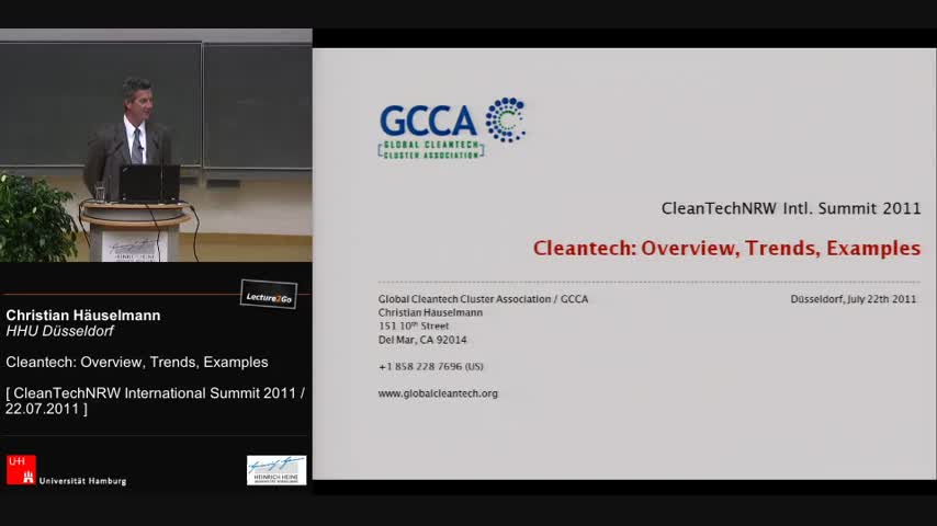 CleanTech: Internationale Trends und Entwicklungen