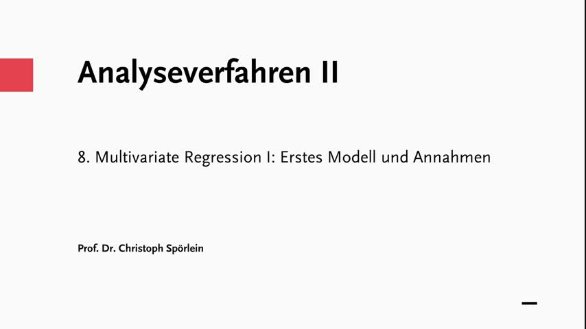 Sitzung 8: Multivariate Regression I
