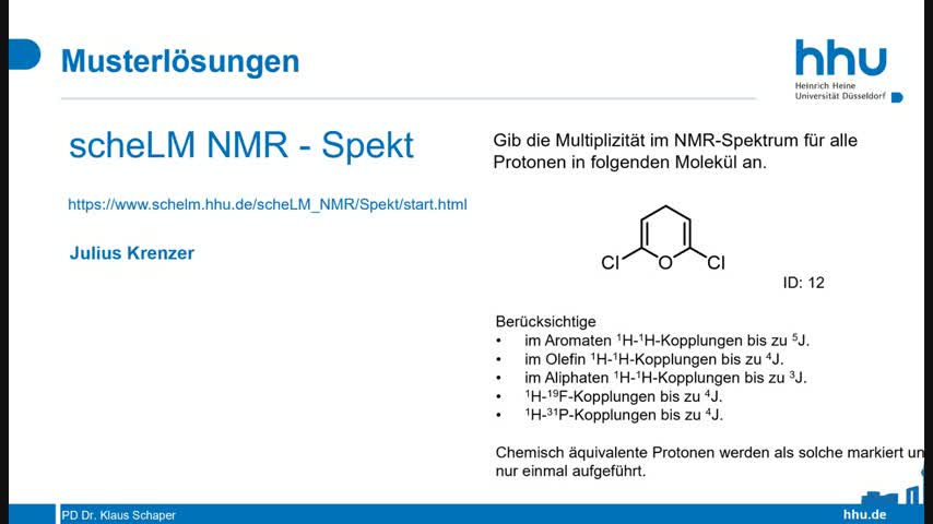 scheLM NMR Beispiel 12