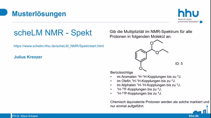 scheLM NMR Beispiel 5