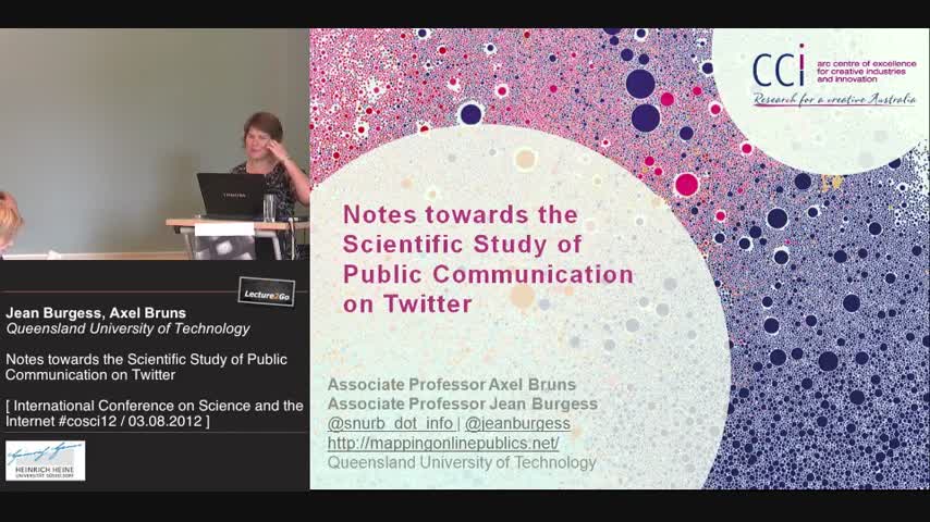 Notes towards the Scientific Study of Public Communication on Twitter