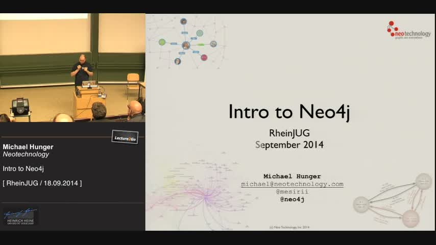 Link zum Vortrag Neo4j und die wunderbare Welt der Graphen