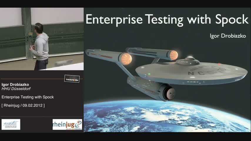 Link zum Vortrag Enterprise Testing with Spock