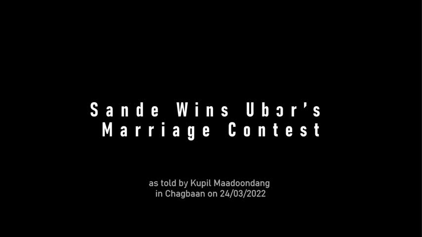 Sande Wins the Marriage Contest