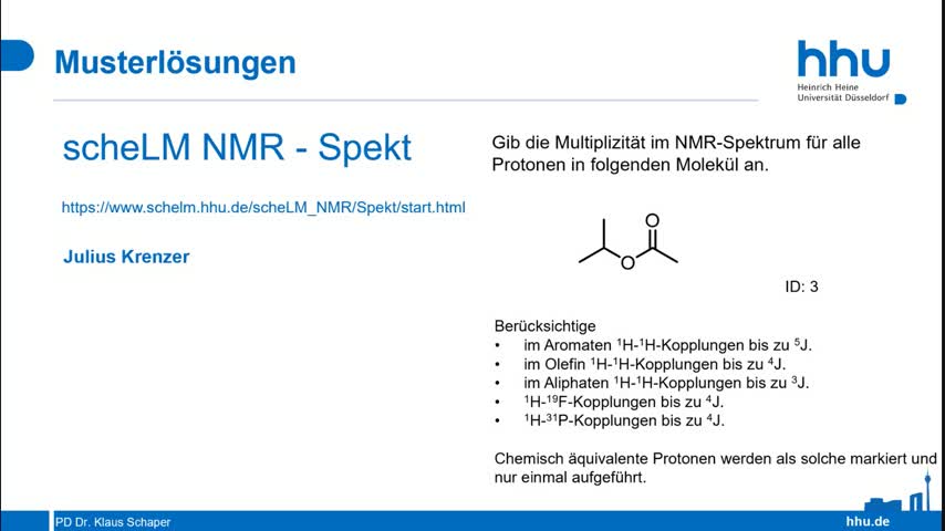 scheLM NMR Beispiel 3