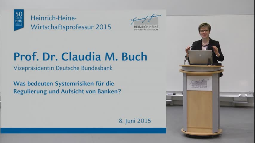 Heinrich-Heine Wirtschaftsprofessur 2015: Prof. Dr. Claudia M. Buch