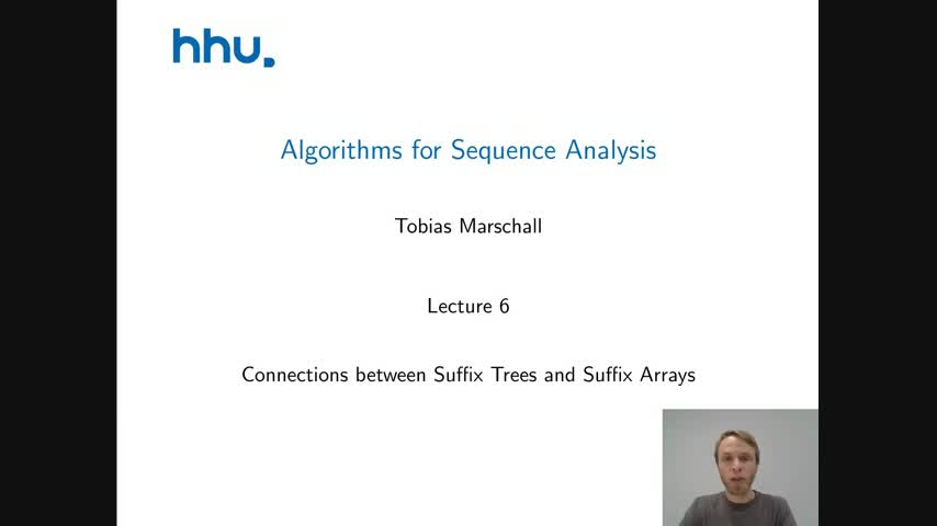 Algorithms for Sequence Analysis Lecture 06