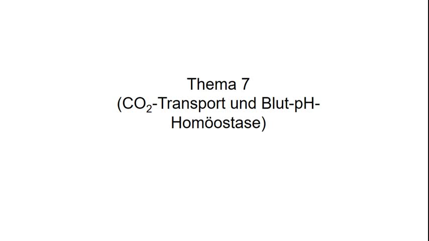 TB6 - 7 Vorlesung Biochemie Piekorz-WiSe 2021 - Blut CO2-Transport Blut pH