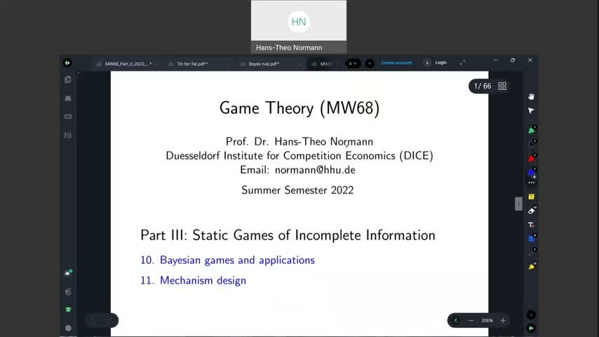 MW68 Game Theory #9 (Section 10)