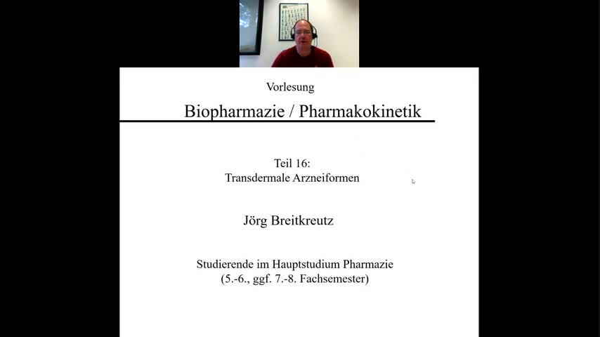 Biopharmazie 2021-07-13 Transdermale Arzneiformen
